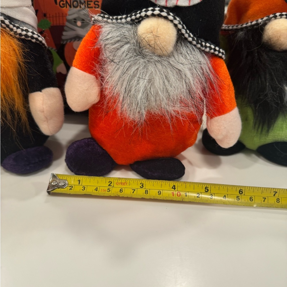 NWT set of 3 Plush Halloween Gnomes In Box - Picture 5 of 10